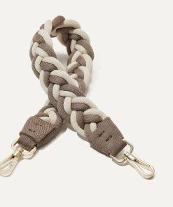 The Shoulder Strap - Cream and Cocoa Braid