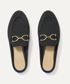The Double Bit Loafer Mule - Black