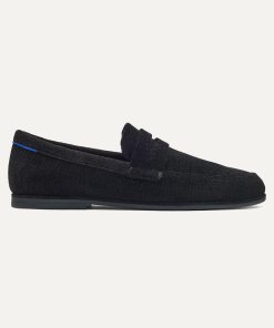 The Ravello Penny Loafer - ReVelvet™ Black