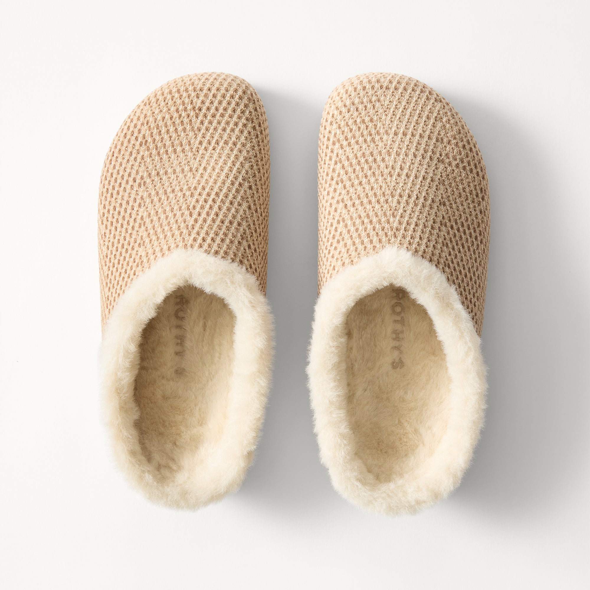 The Après Clog - ReVelvet™ Cream Herringbone