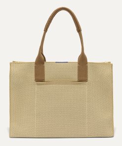 The Classic Tote - Macadamia Open-Knit